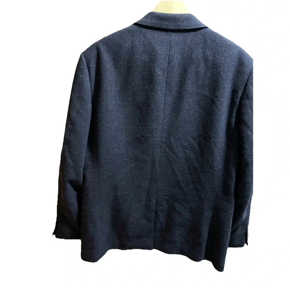 J.CREW Navy Thompson Suit Jacket Worsted Wool Blazer‎ Men's 44R